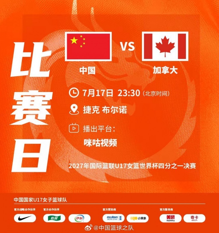 U17女篮世界杯：中国68-69遭加拿大绝杀 无缘四强