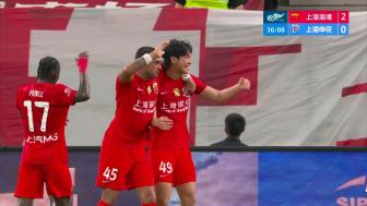 德比复仇!海港2-0申花,莱昂纳多李新翔建功反超积分