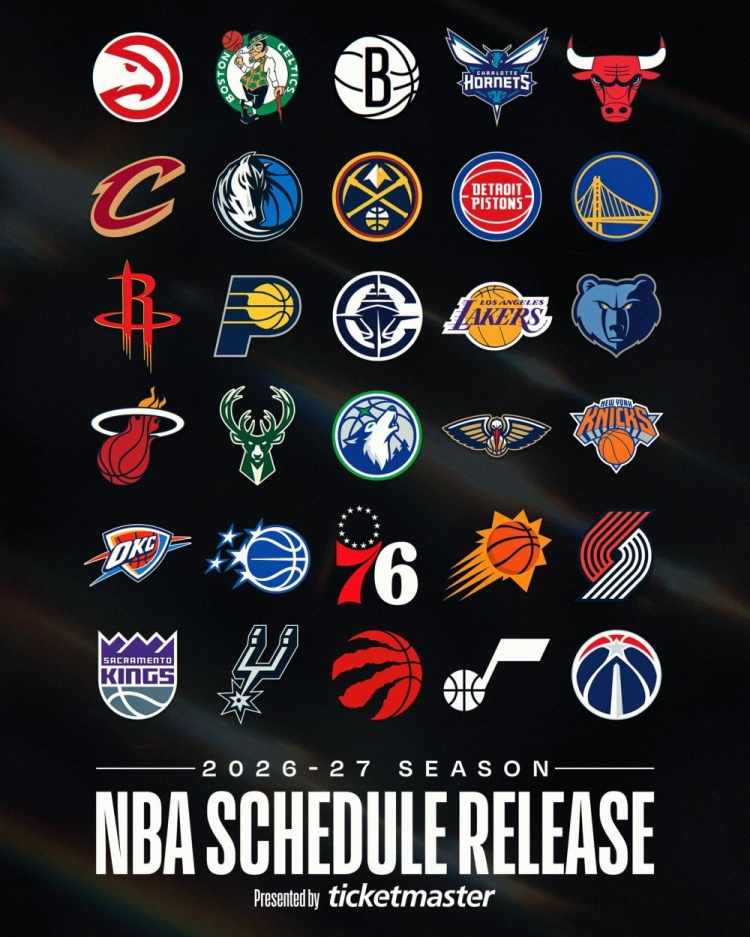 NBA官宣2026-27赛季赛程本周公布 揭幕战与圣诞大战明晚揭晓
